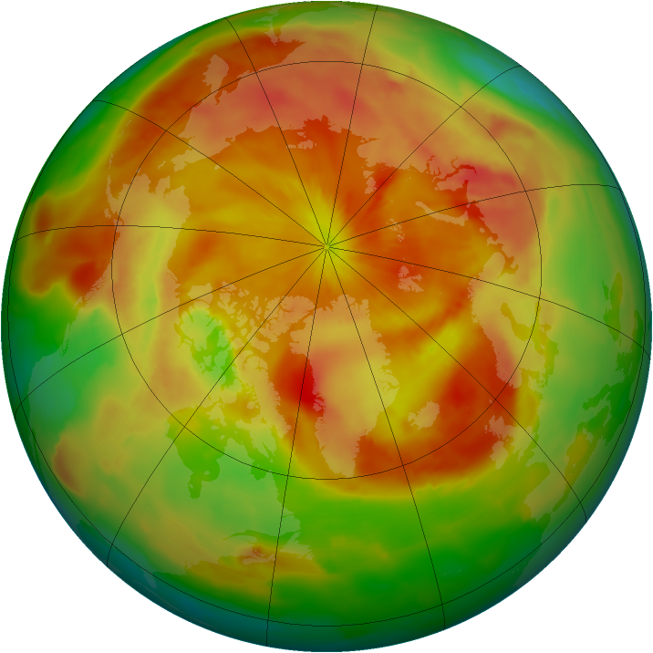 Arctic ozone map for 27 April 2015